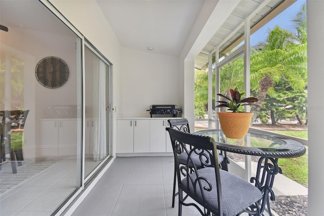 view of sunroom