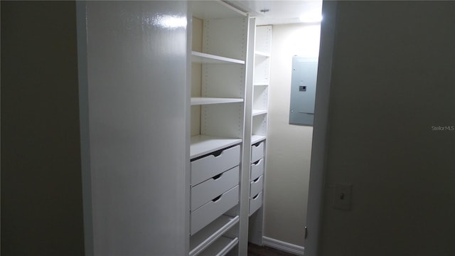 closet featuring electric panel