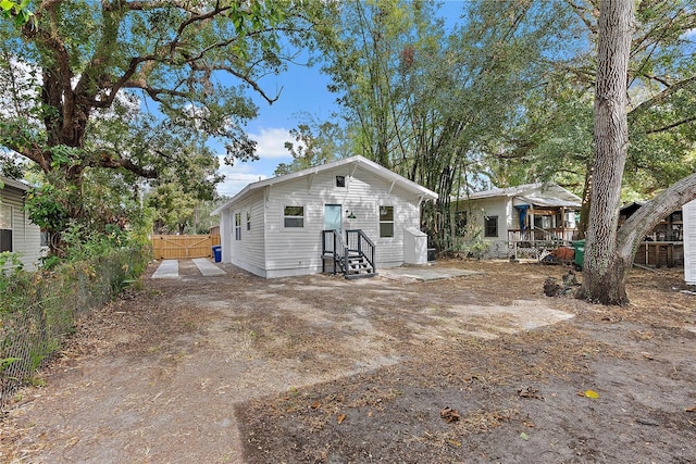 view of rear view of property