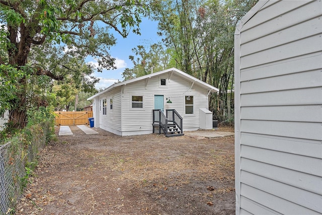 view of back of property