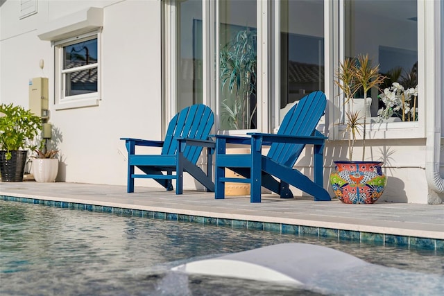 exterior space with a deck