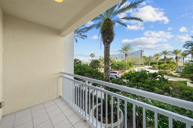 view of balcony