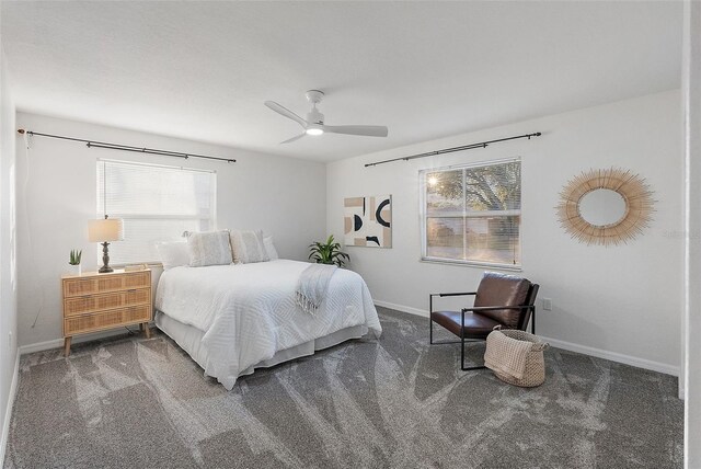 2461 61st Ln N, Saint Petersburg, FL 33710 - carpeted bedroom featuring multiple windows and a ceiling fan