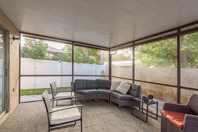 sunroom / solarium featuring a wealth of natural light