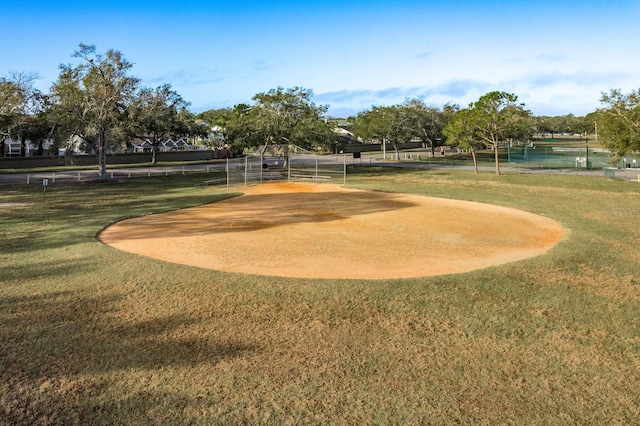 view of community with a yard