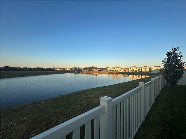 view of water feature