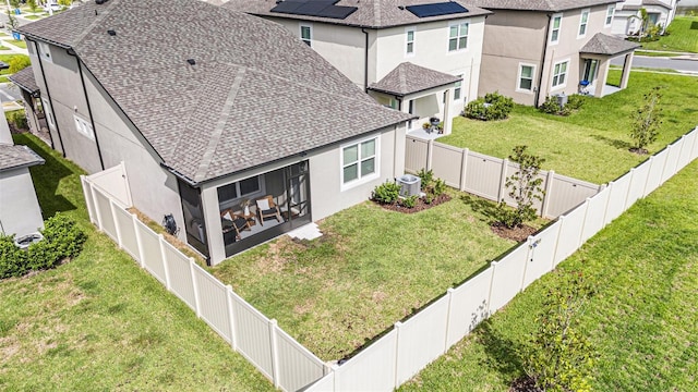 birds eye view of property featuring a residential view