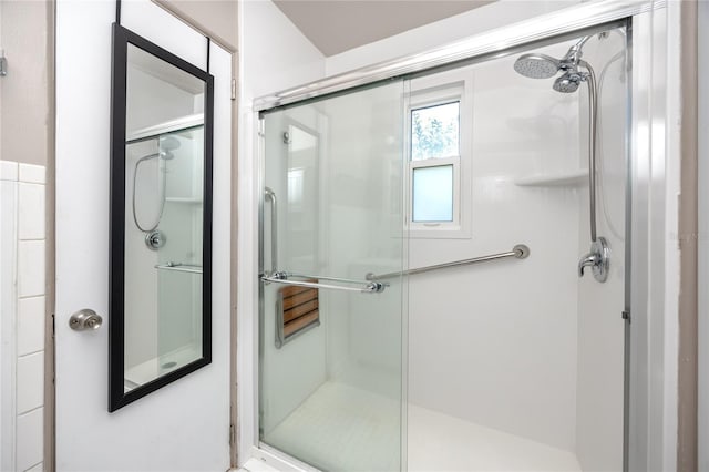 bathroom with walk in shower