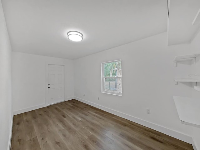 empty room featuring light hardwood / wood-style floors