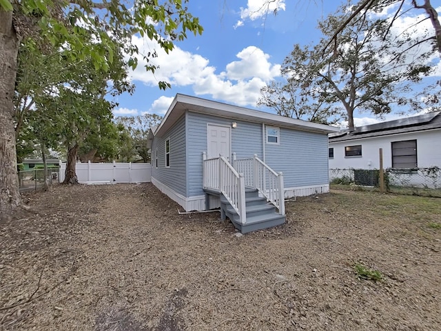 view of back of property