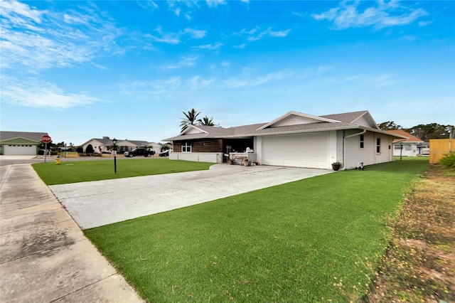 view of home's exterior featuring a yard