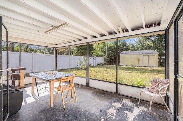 view of sunroom / solarium