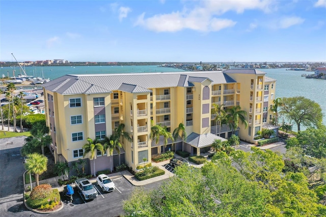 view of property featuring a water view