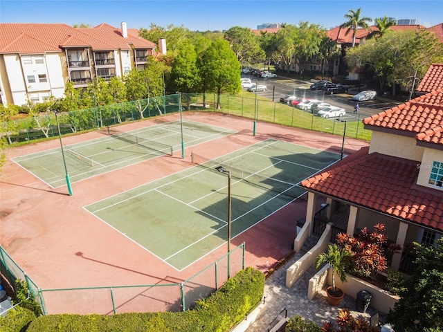 view of sport court