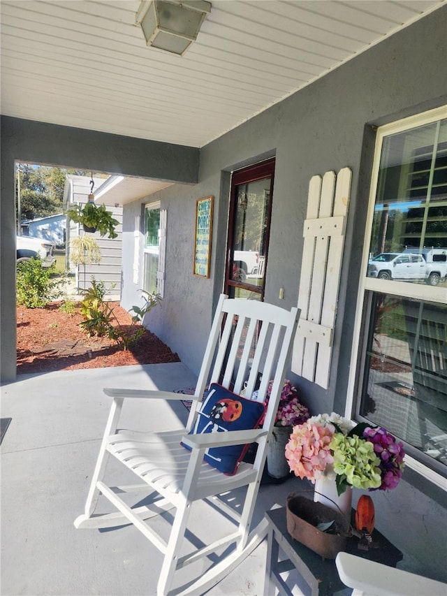 view of patio / terrace with a porch