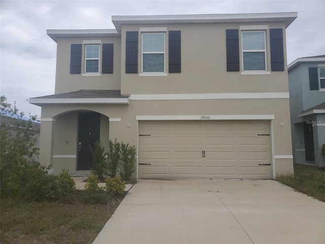 view of front of home featuring a garage