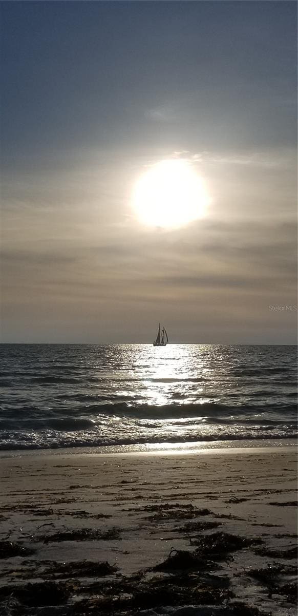 water view with a beach view