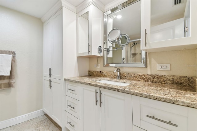 bathroom featuring vanity