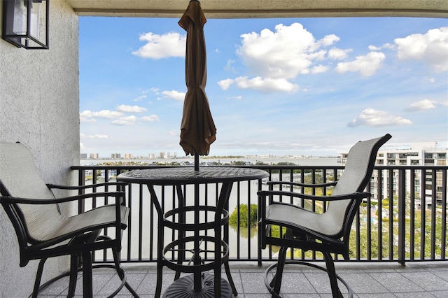 view of balcony