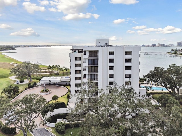 view of property featuring a water view