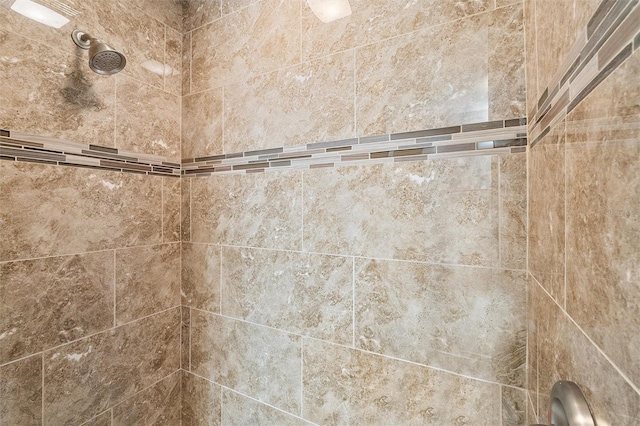 details with tiled shower