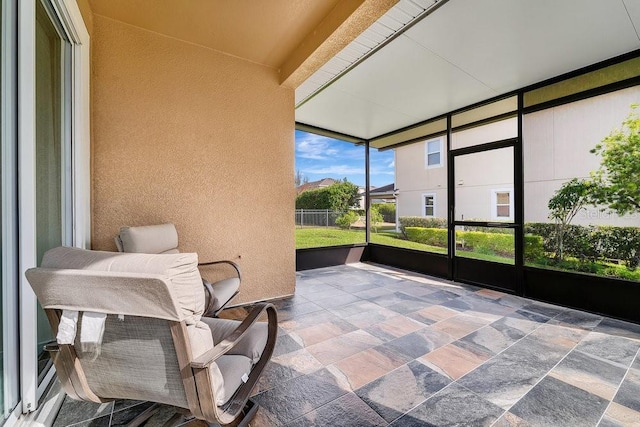 view of sunroom / solarium