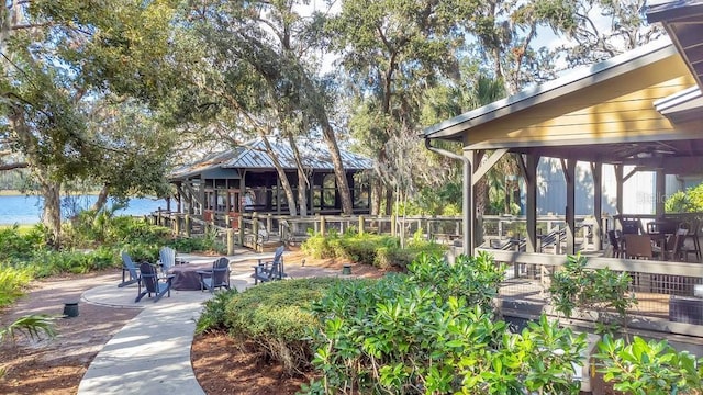 view of property's community featuring a gazebo