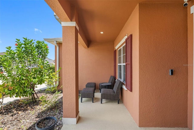 view of patio / terrace featuring covered porch