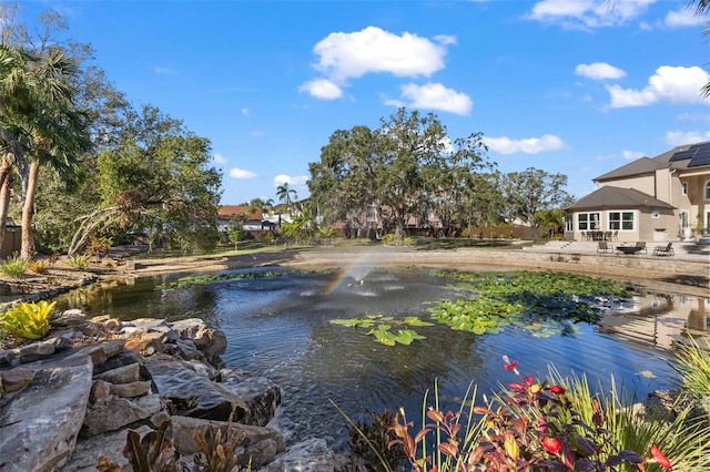 view of water feature