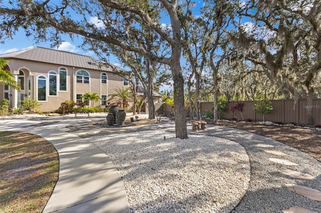 exterior space featuring fence