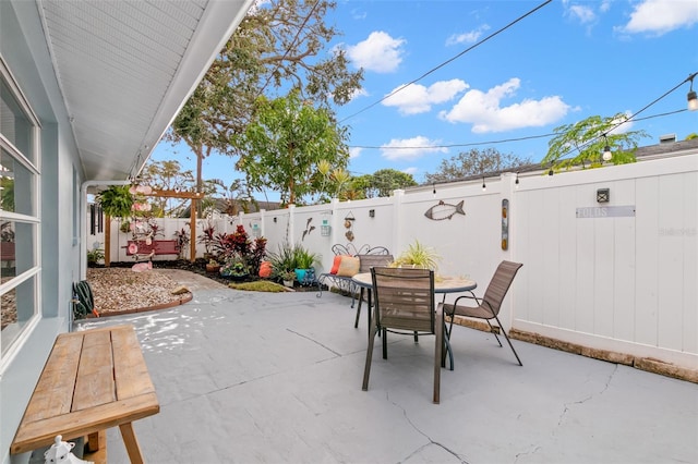 view of patio