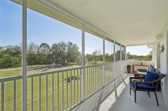 view of sunroom / solarium