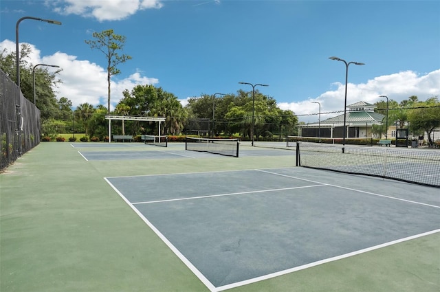 view of sport court