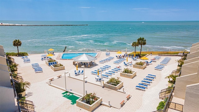 water view with a beach view