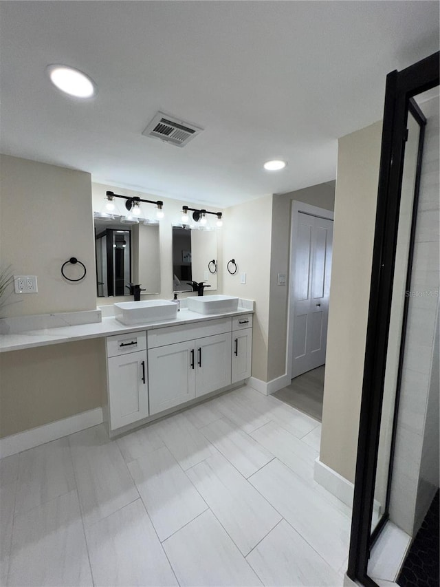 bathroom with vanity