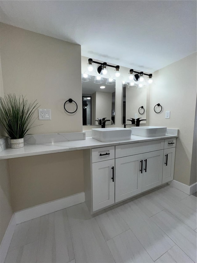 bathroom with vanity