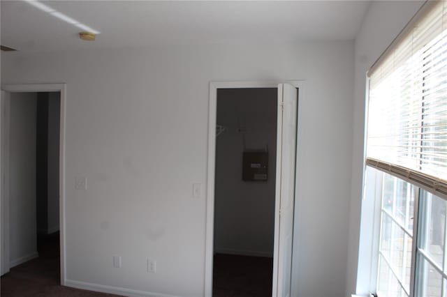 interior space with a walk in closet and a closet