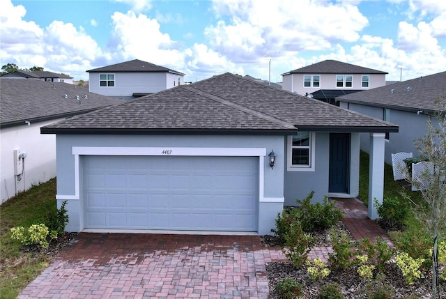 view of front of house featuring a garage