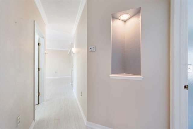 hallway featuring light hardwood / wood-style flooring