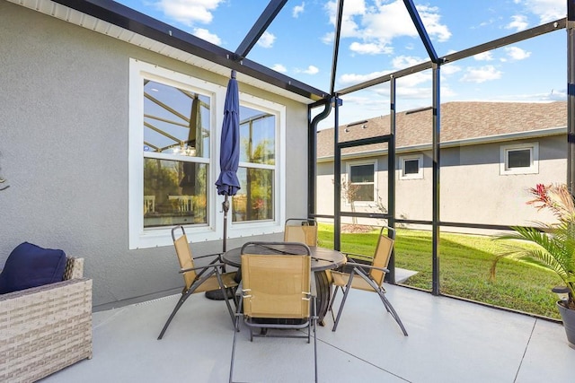 sunroom / solarium with plenty of natural light