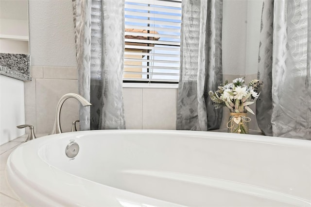 full bathroom with a bathing tub