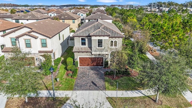 aerial view featuring a residential view