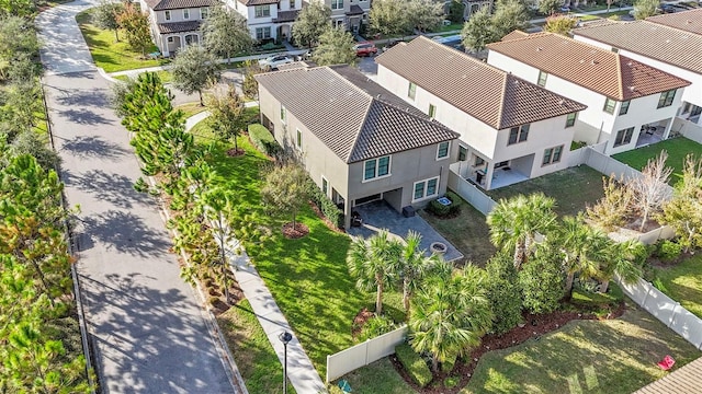 aerial view featuring a residential view