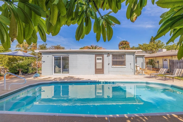 view of pool with a patio