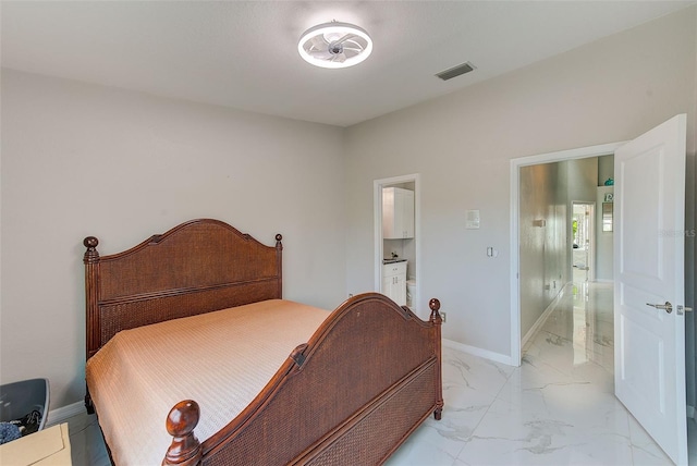 bedroom with ensuite bath