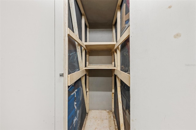 view of storage room