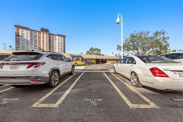 view of vehicle parking