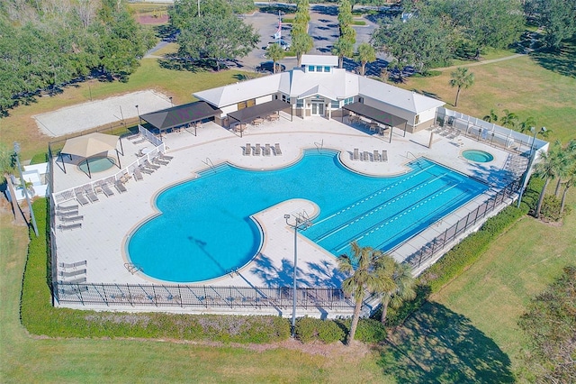 view of pool