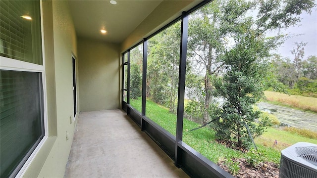 view of sunroom