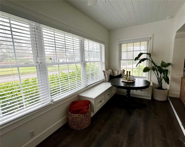 view of sunroom